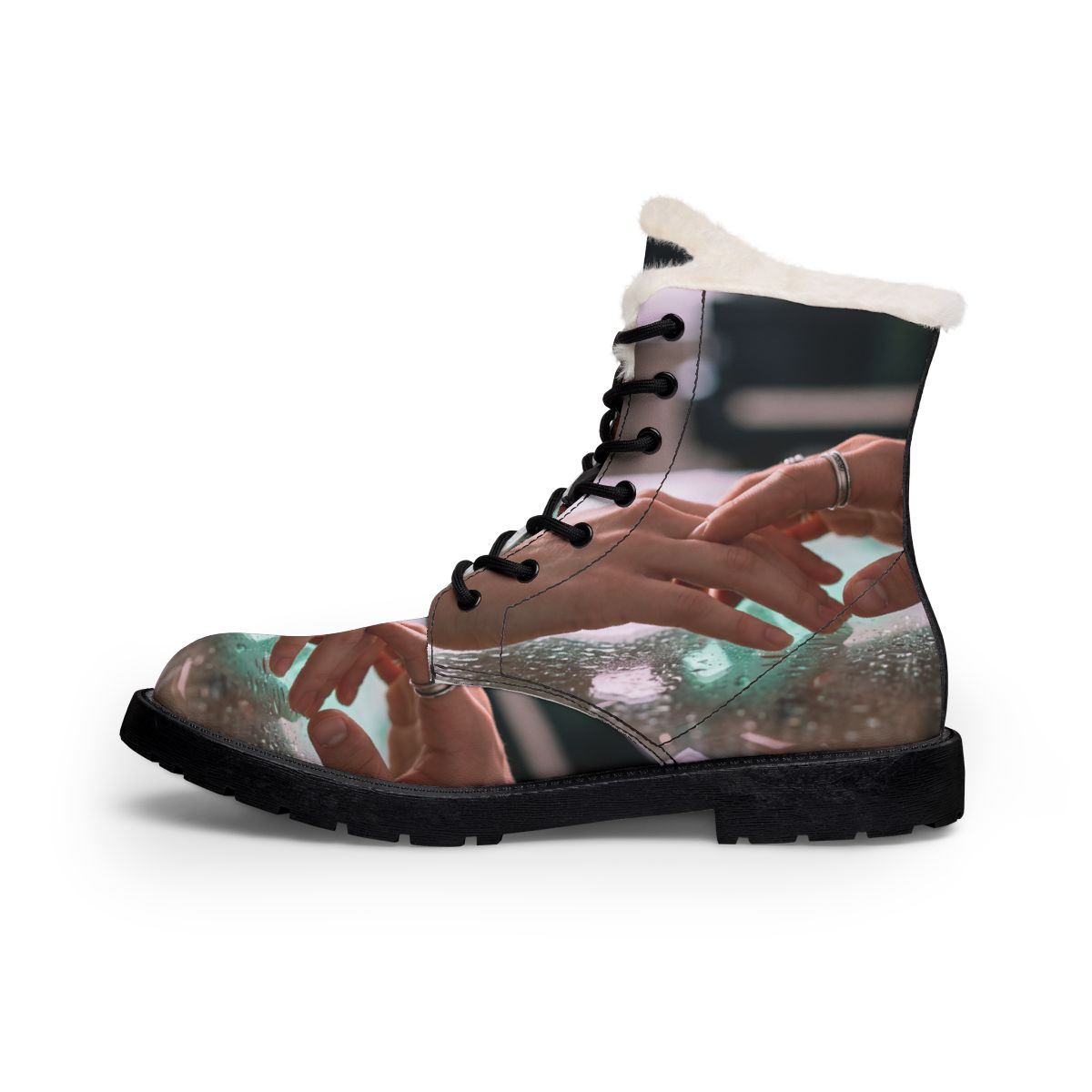 Women's Boots with Intimate Hands Art