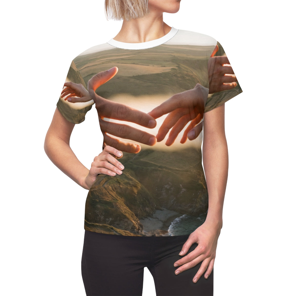 Women's Cut & Sew Tee - The Infinite Touch | Ethereal... |...