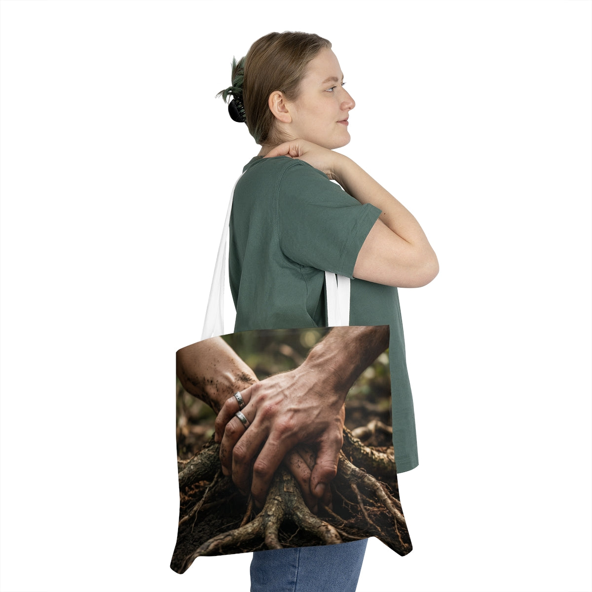 Forest Roots Shoulder Tote Bag