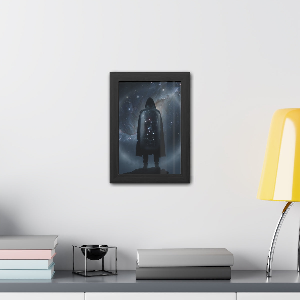 Framed Posters - Cosmic Sentinel Orion Constellation Art —...