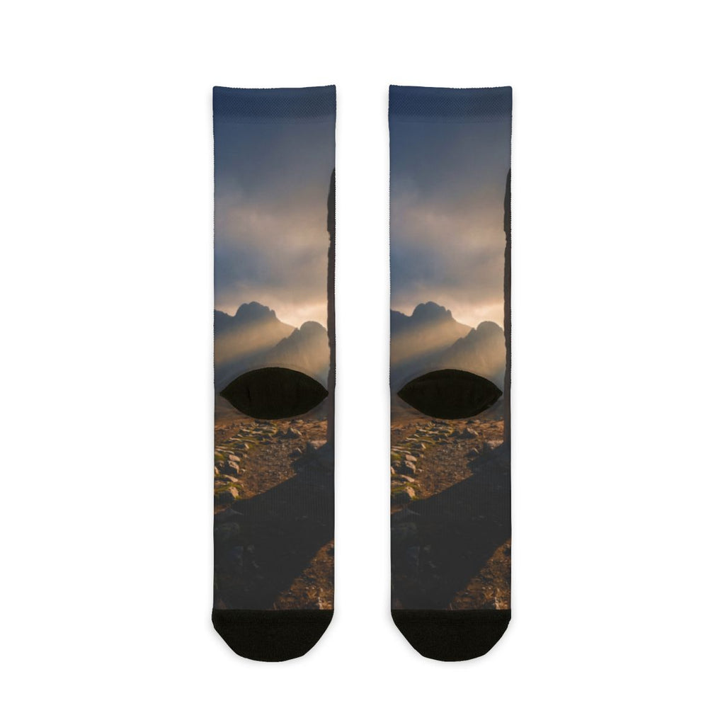Crew Socks - Heritage Stone Carving