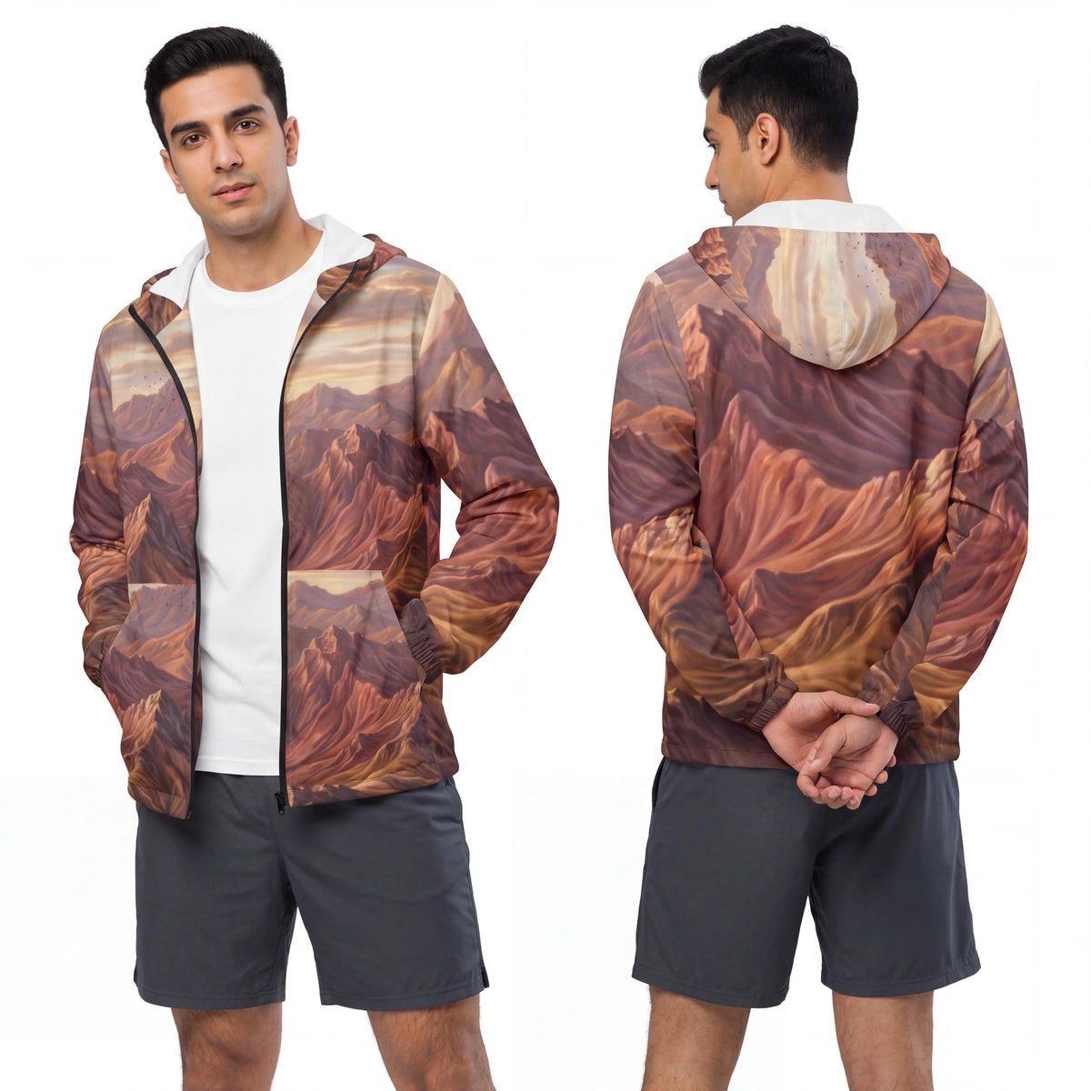 Men's Canyon Sunset Windbreaker Jacket