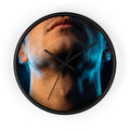 Wall Clock - Neon Horizon Portrait | Echovira Gallery