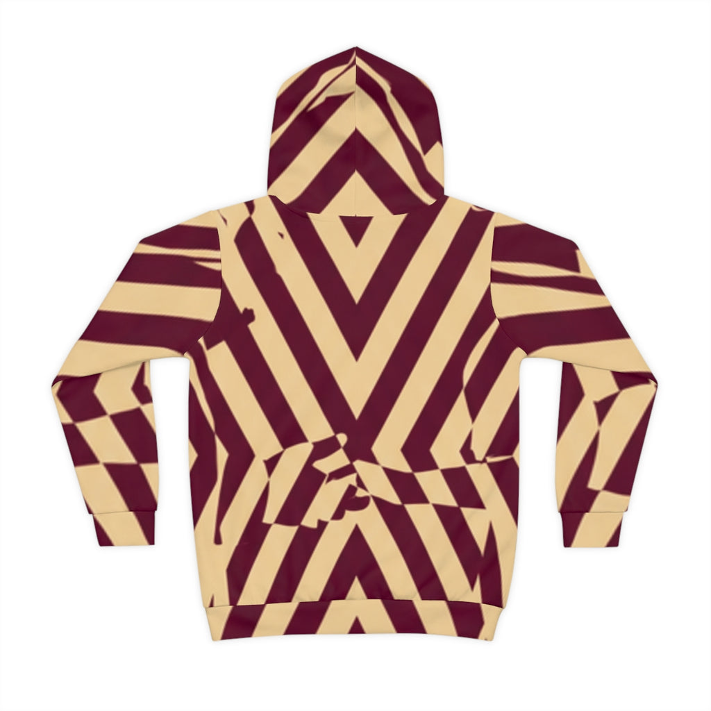 Children's Hoodie Geometric Silhouette Art
