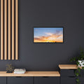 Framed Matte Canvas - Radiant Sunset Art — Black / 1.25"