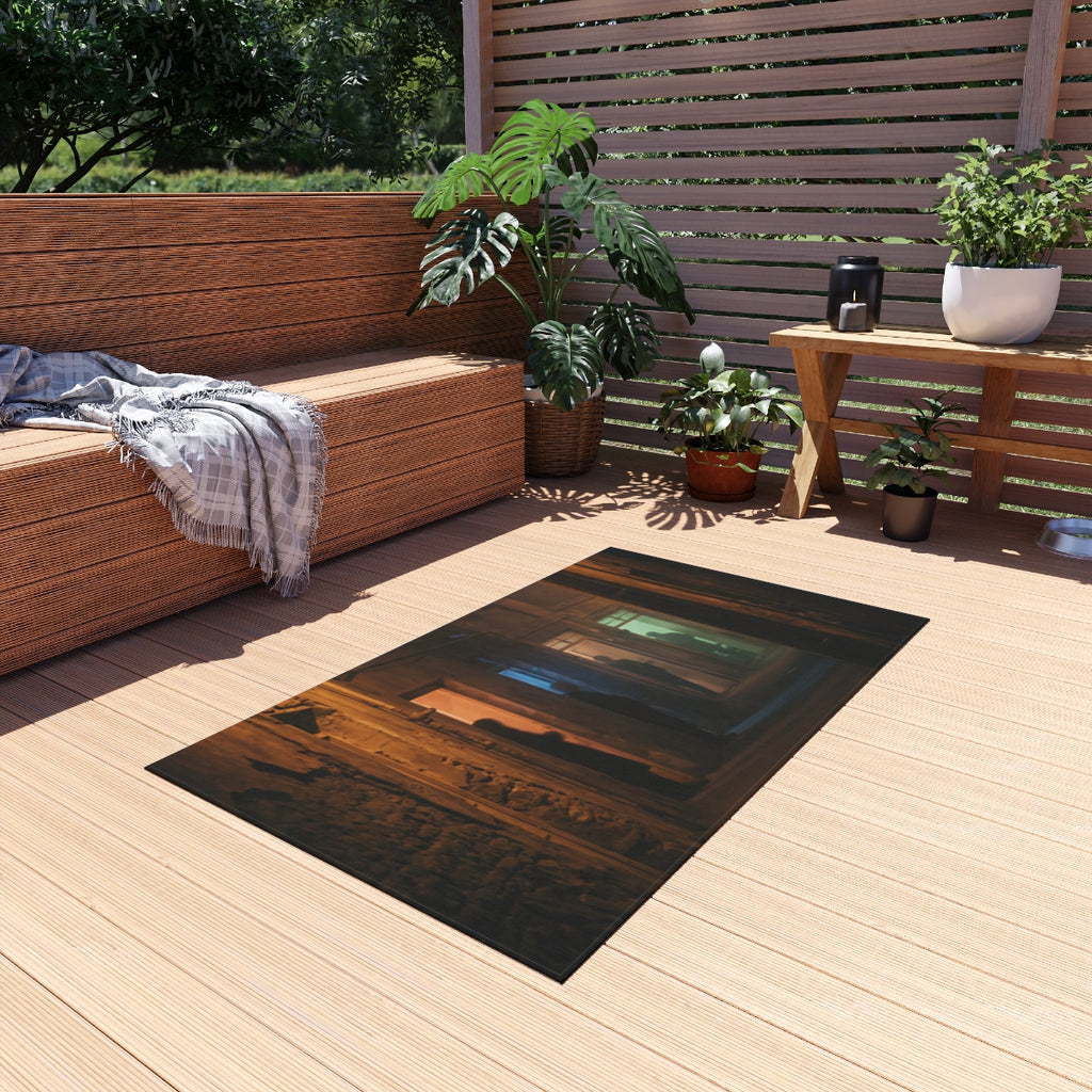 Outdoor Rug - Midnight Echoes Patio Accent | Echovira...