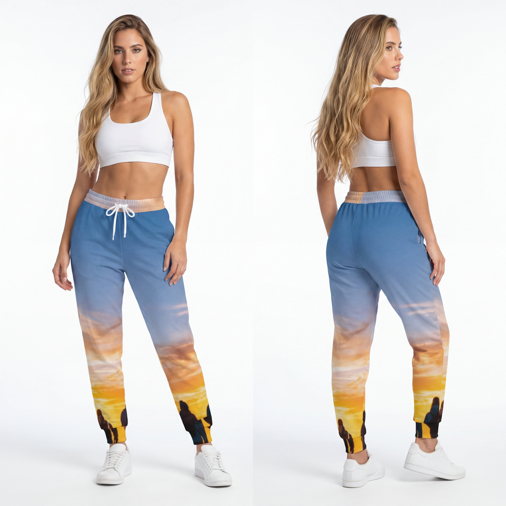Athletic Joggers - Golden Hour Ridge | Echovira Gallery
