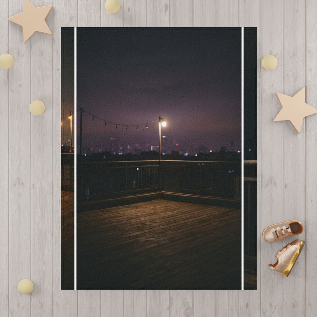 Couverture tout-petit ville de nuit