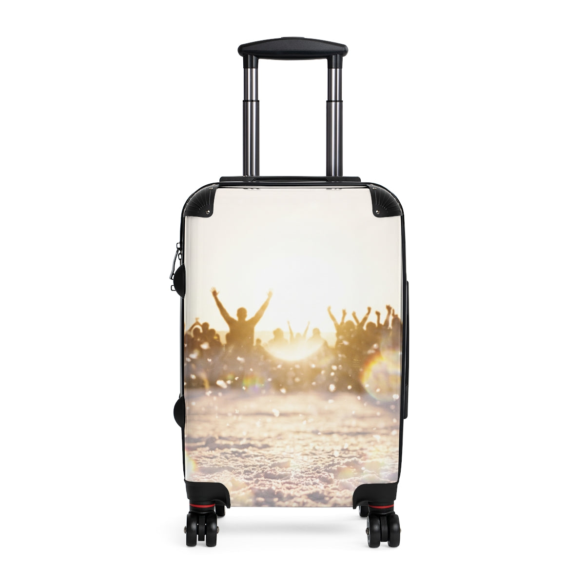 Golden Hour Crowd Winter Suitcase