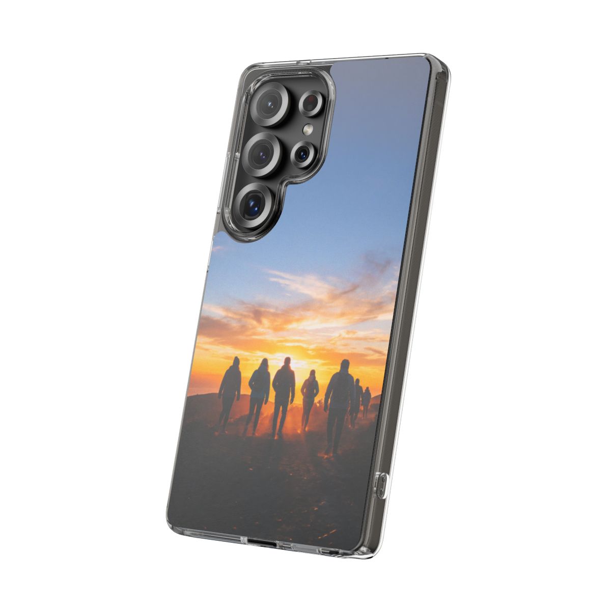 Clear Impact-Resistant Case - Sunset Peaks