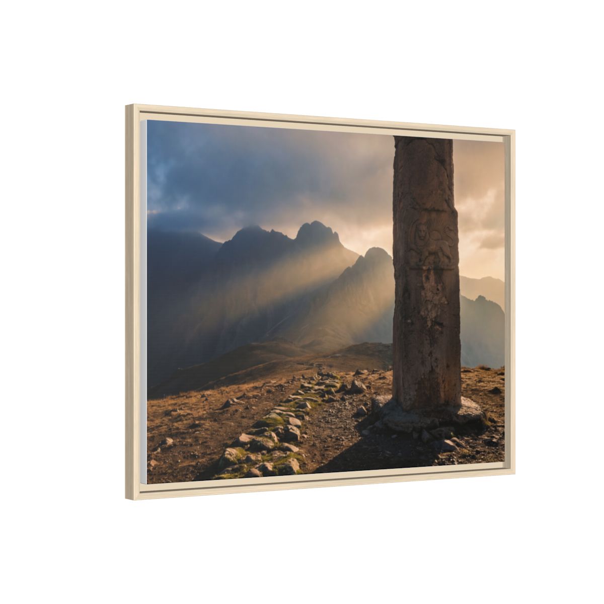 Framed Matte Canvas - Sun Peak