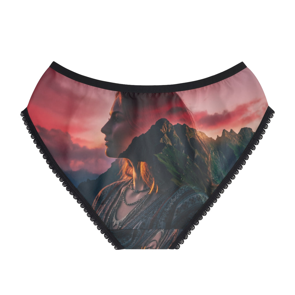 Women's Briefs with Alpine Mountain Art