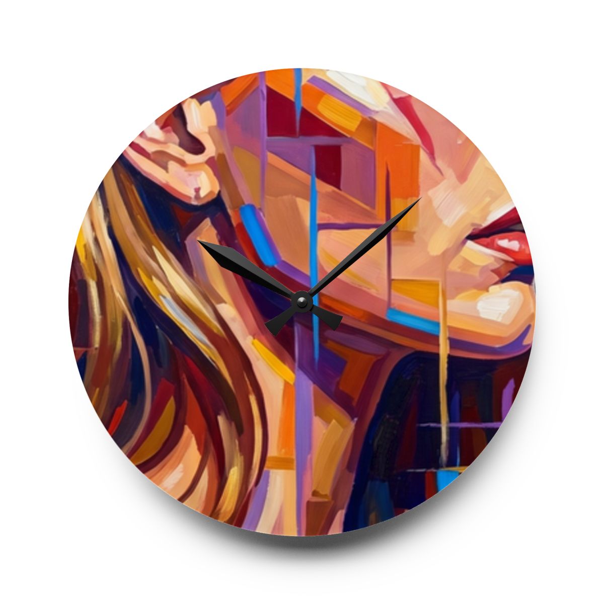 Acrylic Wall Clock - Shattered Elegance | Echovira Gallery