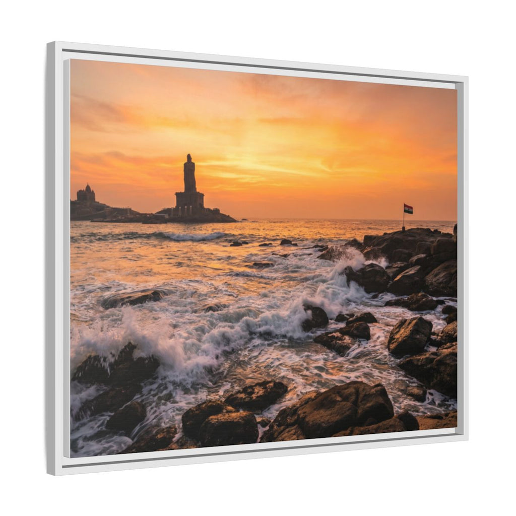 Framed Matte Canvas - Majestic Golden Coast