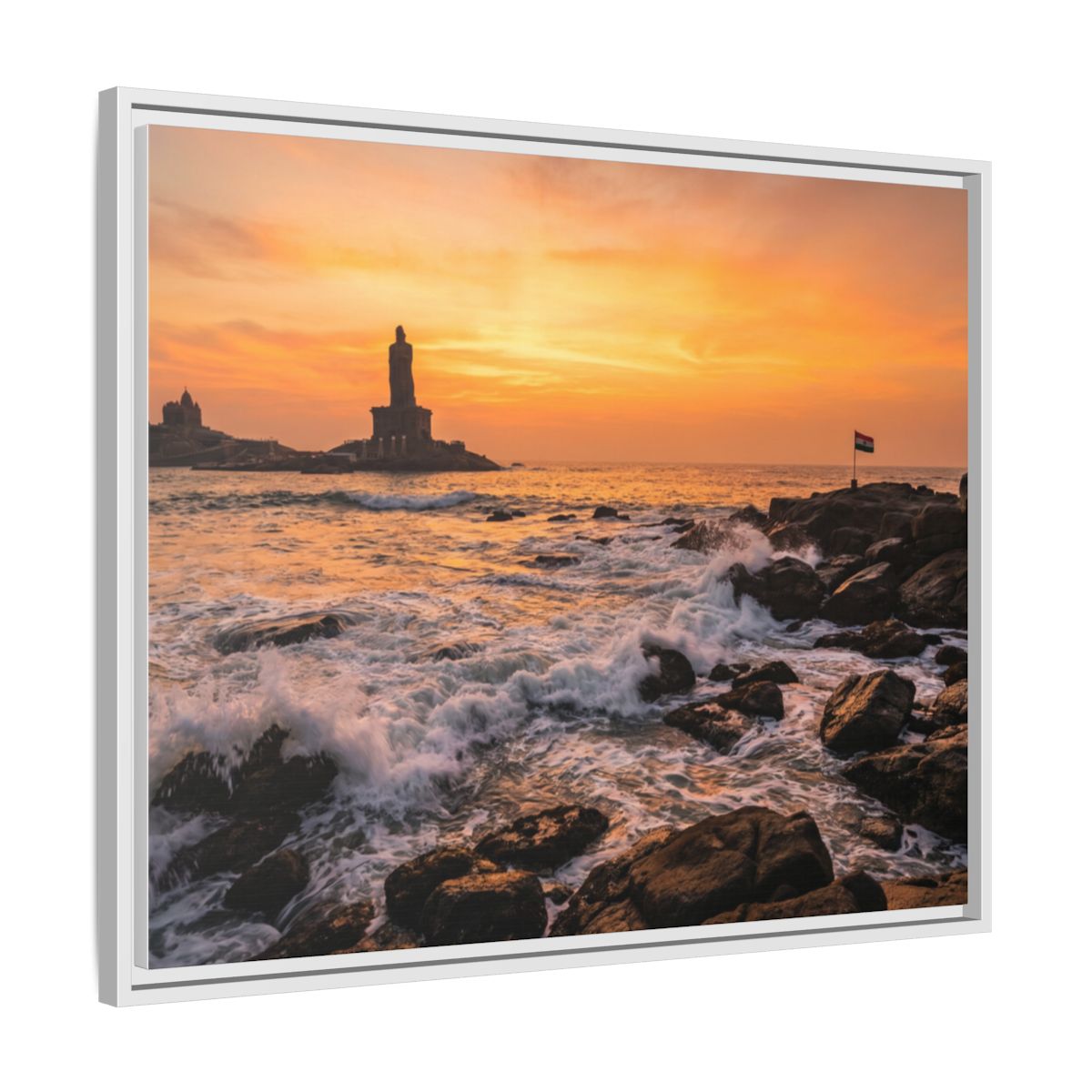 Framed Matte Canvas - Majestic Golden Coast