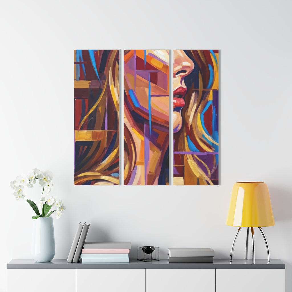 Acrylic Prints Triptych - Shattered Elegance | Echovira...