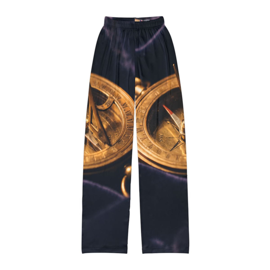 Kids Lounge Pants Vintage Brass Sundial Art