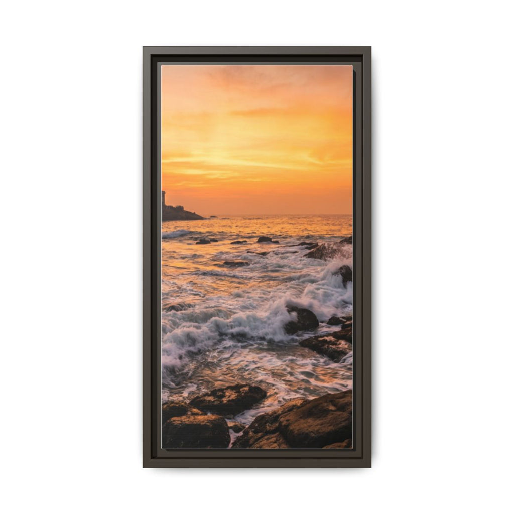 Framed Matte Canvas - Majestic Golden Coast