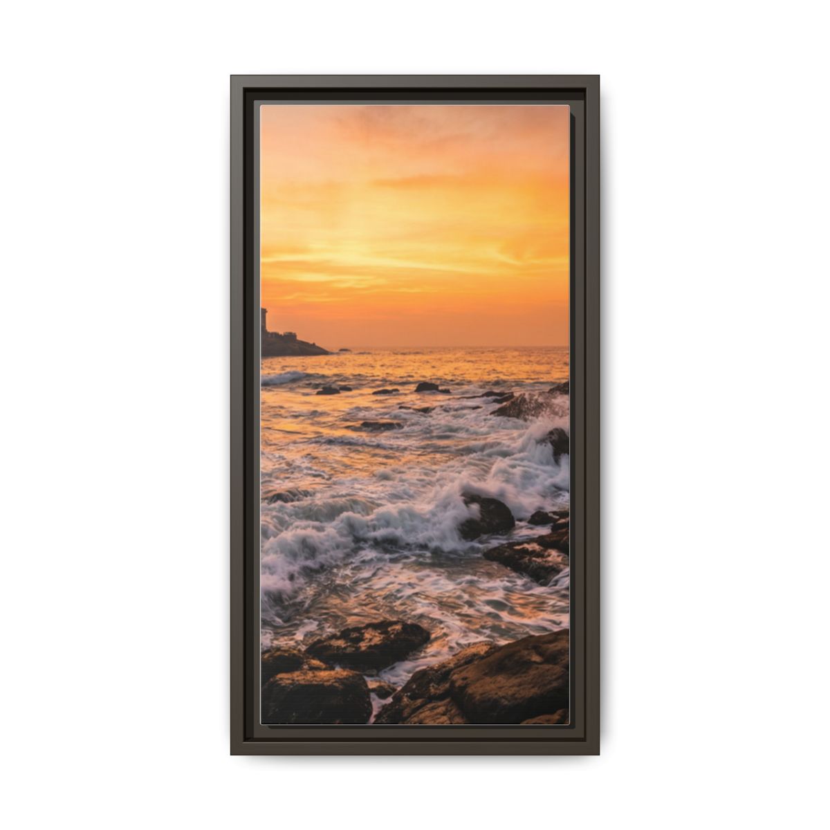 Framed Matte Canvas - Majestic Golden Coast