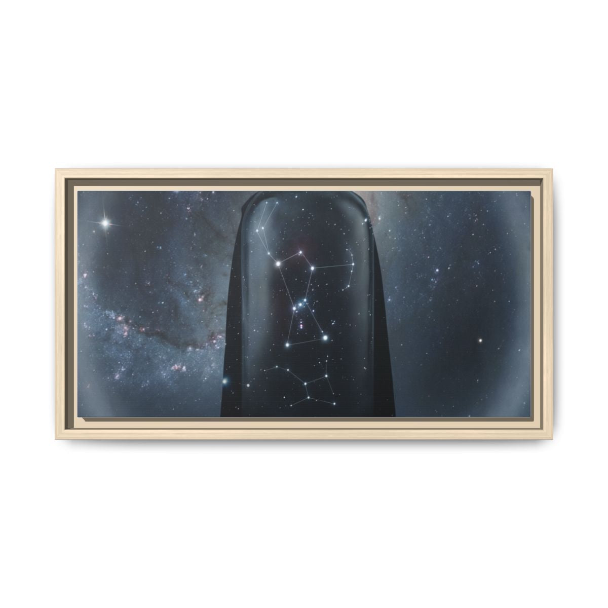 Framed Matte Canvas - Cosmic Sentinel — Natural / 1.25" (10×8, 12×9, 14×11, 16×12, 20×10, 18×12, 20×16, 24×16, 24×18, 36×12, 24×20, 32×16, 30×20, 30×24, 32×24, 48×16, 36×24, 48×24, 40×30, 60×20, 48×32, 60×30 & 60×40)