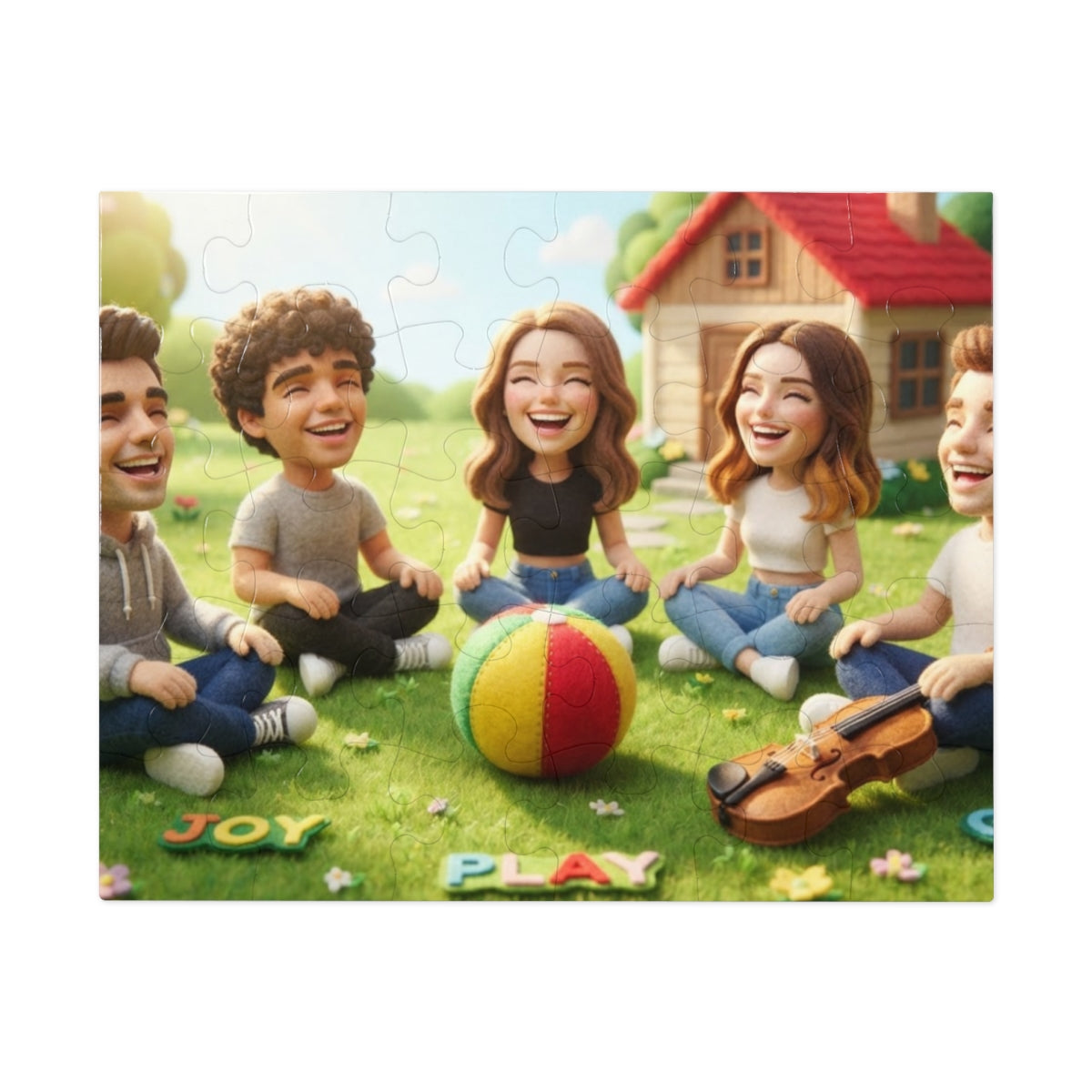 Jigsaw Puzzle with Tin - Meadow Pals (30, 110, 252, 500... |...