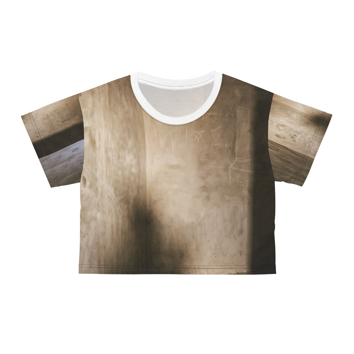 Crop Tee - Shadows of the Citadel moody architectural print...