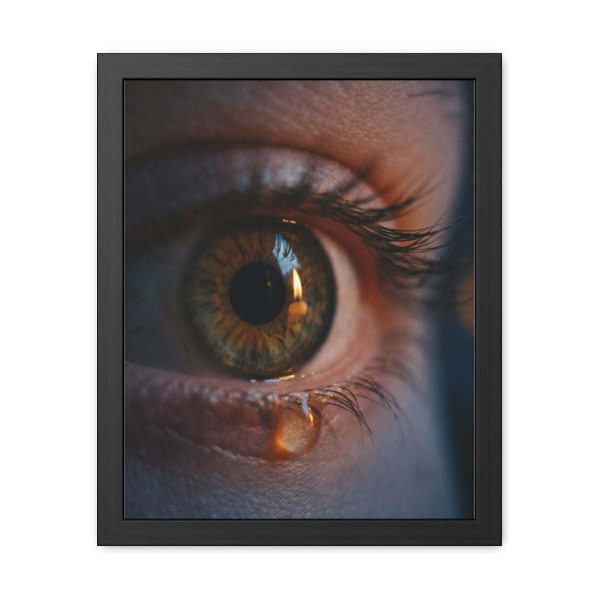 Framed Poster - Ethereal Gaze — Portrait