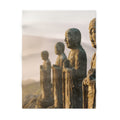 Zen Mountain Statues Fleece Baby Blanket
