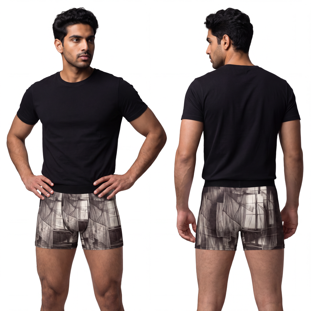 Men's Boxer Briefs - Spectral Veils | Echovira Gallery