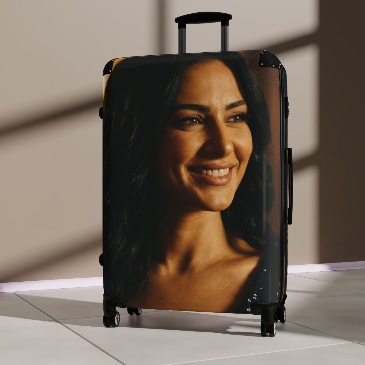 Suitcase - Gilded Nights Luxury Luggage | Echovira Gallery