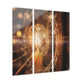 Acrylic Triptych Wall Prints - Fractured Light — Portrait |...