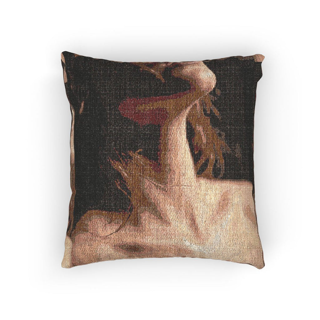 Woven Pillow - Intimate Shadows Collage Art | Echovira...