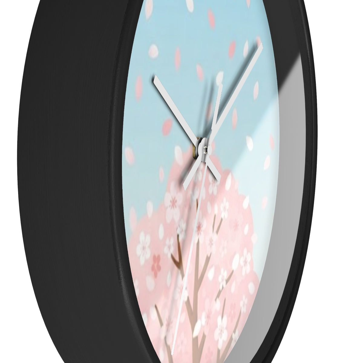 Wall Clock - Spring Blossom Meadow Art | Echovira Gallery