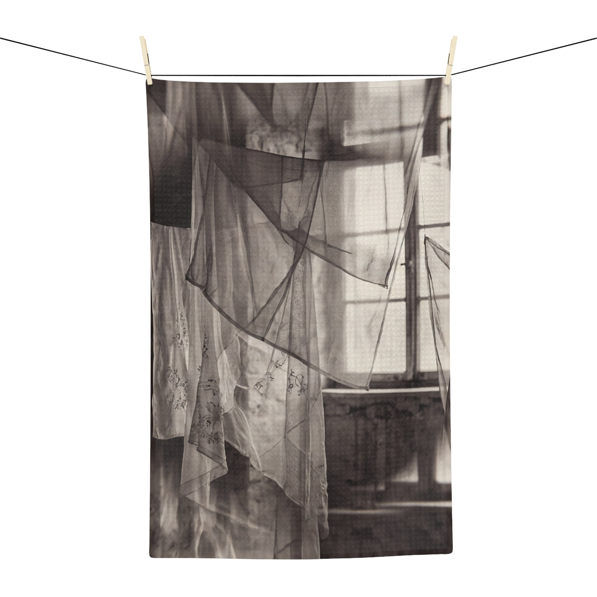 Microfiber Tea Towel - Spectral Veils | Echovira Gallery