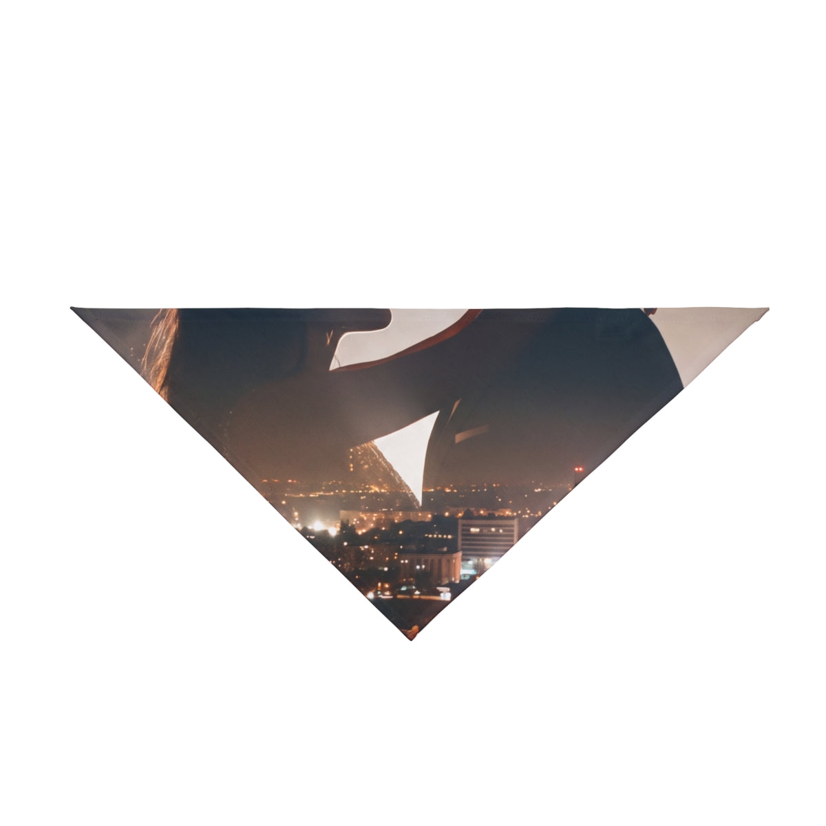 Pet Bandana - City Twilight Lights | Echovira Gallery