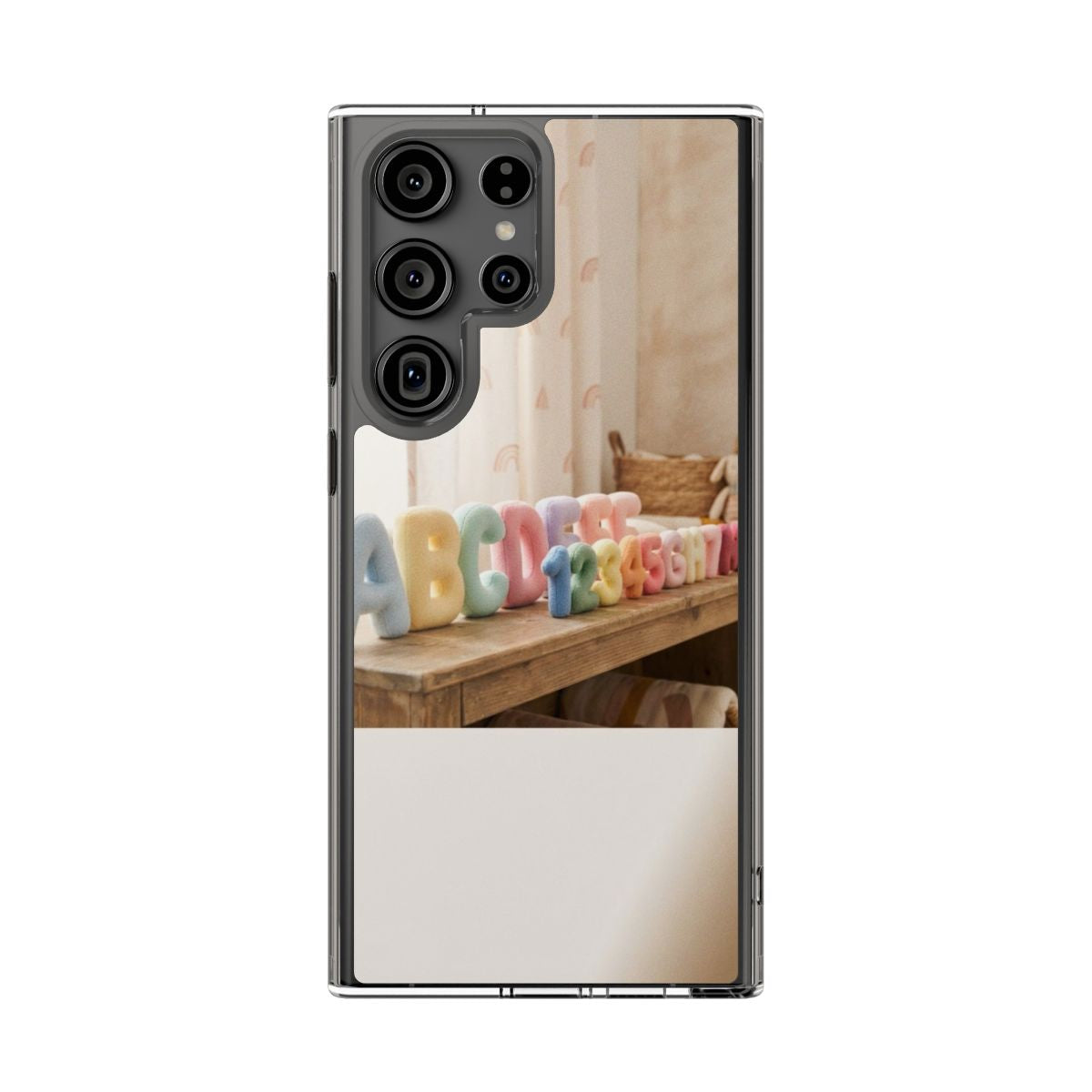Clear Impact-Resistant Case - Pastel ABCs | Echovira Gallery