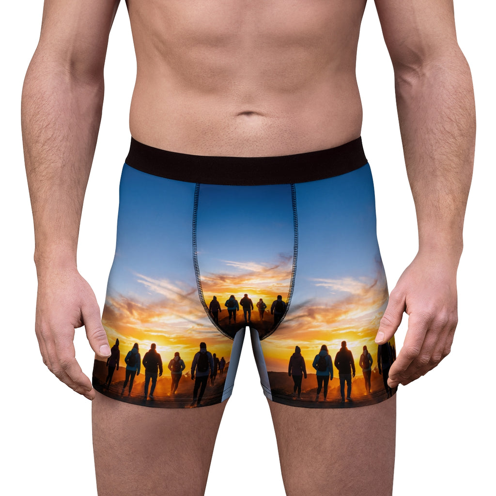 Men's Boxer Briefs - Golden Horizon