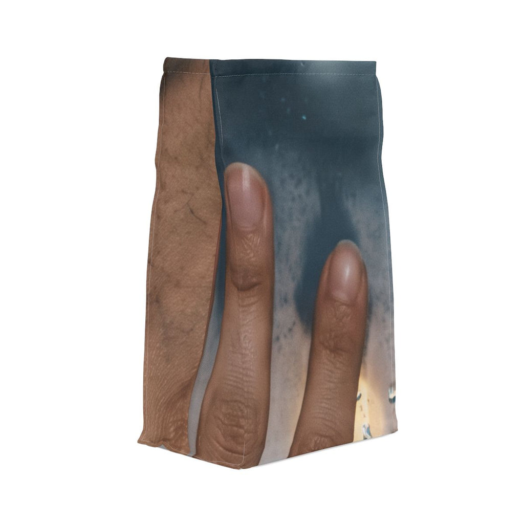 Rainy City Window Polyester Lunch Bag