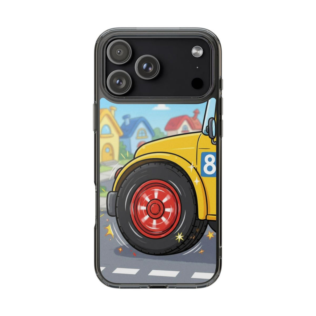 Clear Impact-Resistant Cases - Cartoon Bus | Echovira...