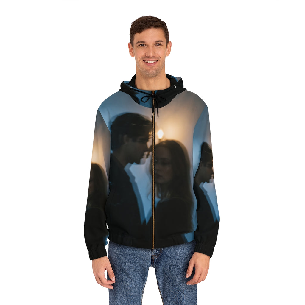 Midnight Shadow Men's Full-Zip - Cozy Casual Hoodie |...