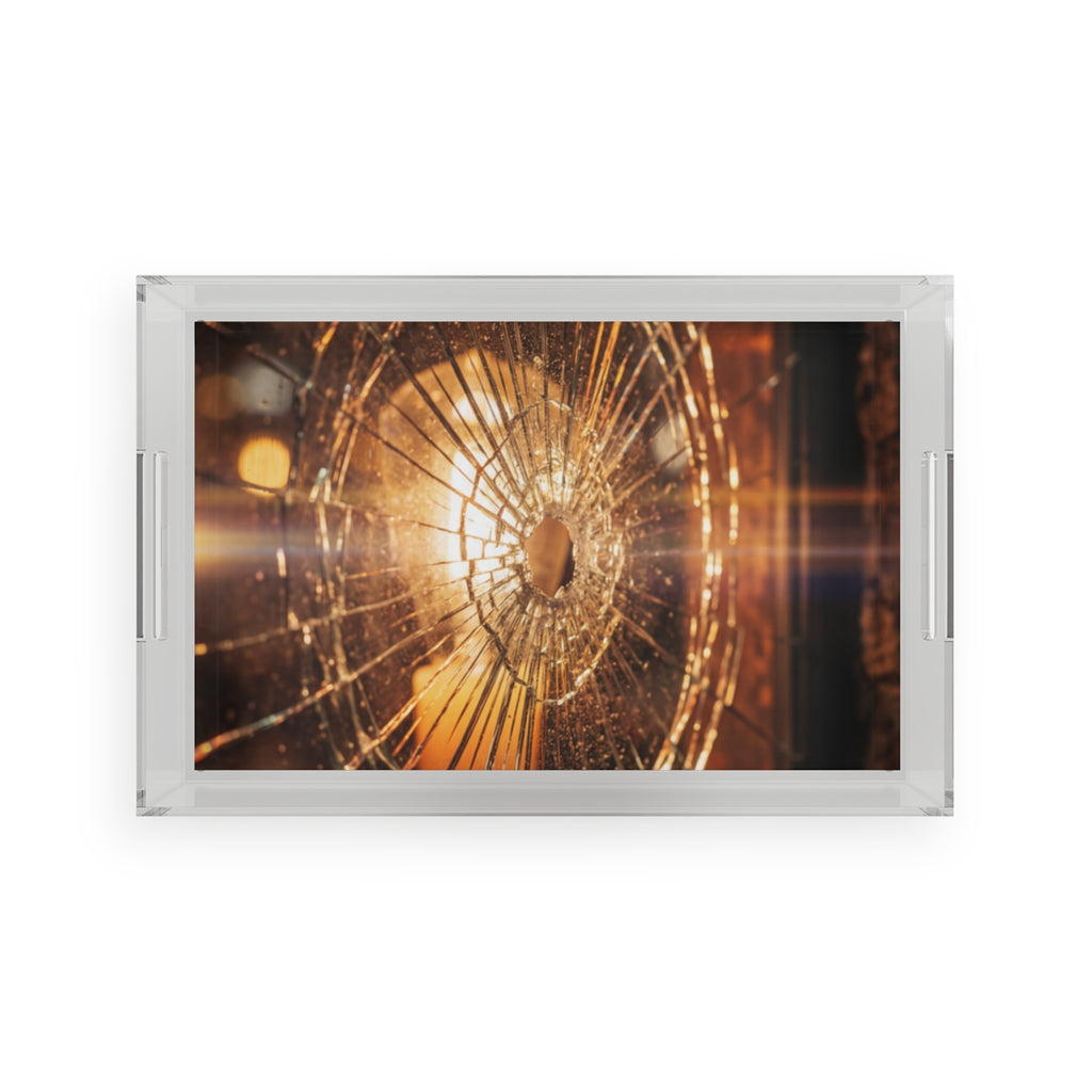 Acrylic Serving Tray - Shattered Glow