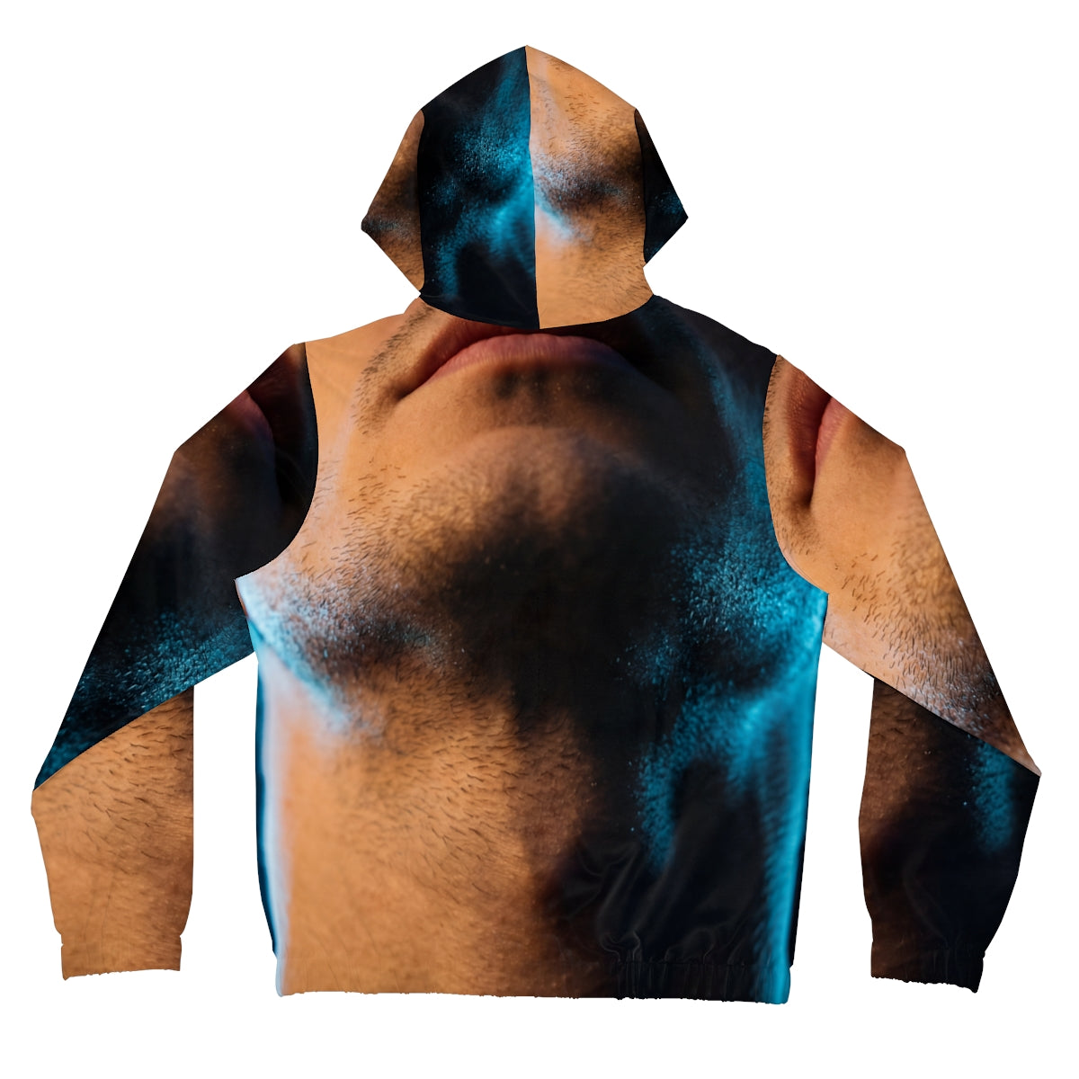 Women's Full-Zip Hoodie - Neon Horizon Portrait | Echovira...