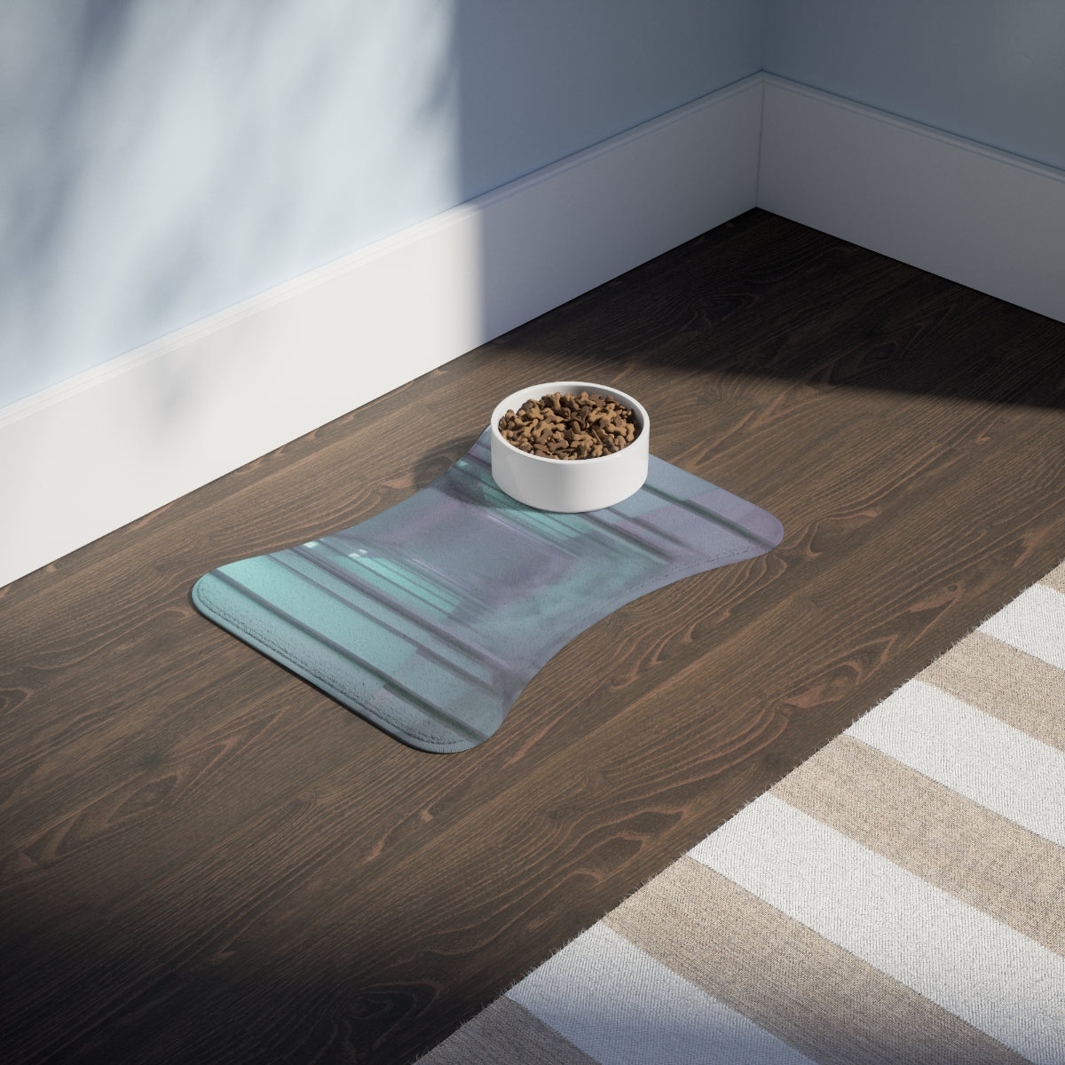 Pet Feeding Mats - Liminal Corridor Fog Art Print | Echovira...