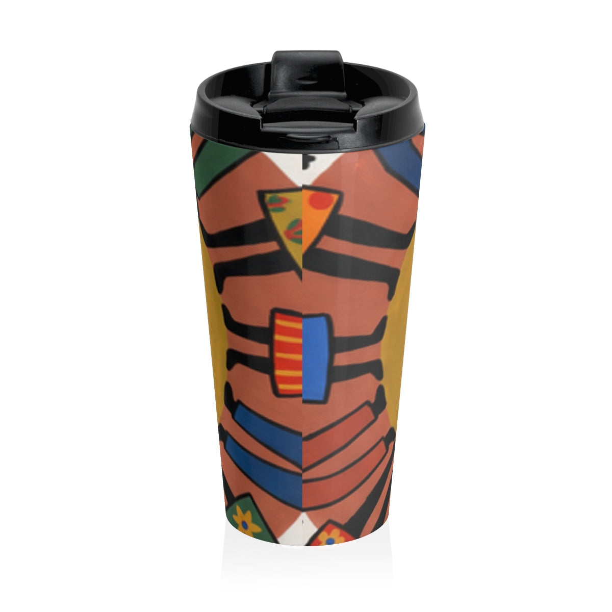 Travel Mug - Unity Mandala Folk Art | Echovira Gallery