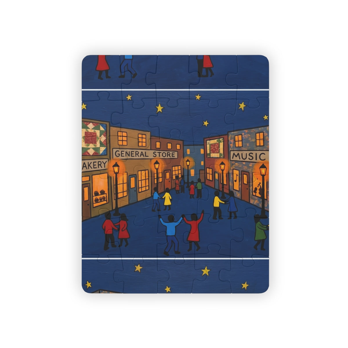 Kids' Puzzle (30-Piece) - Starlit Town | Echovira Gallery