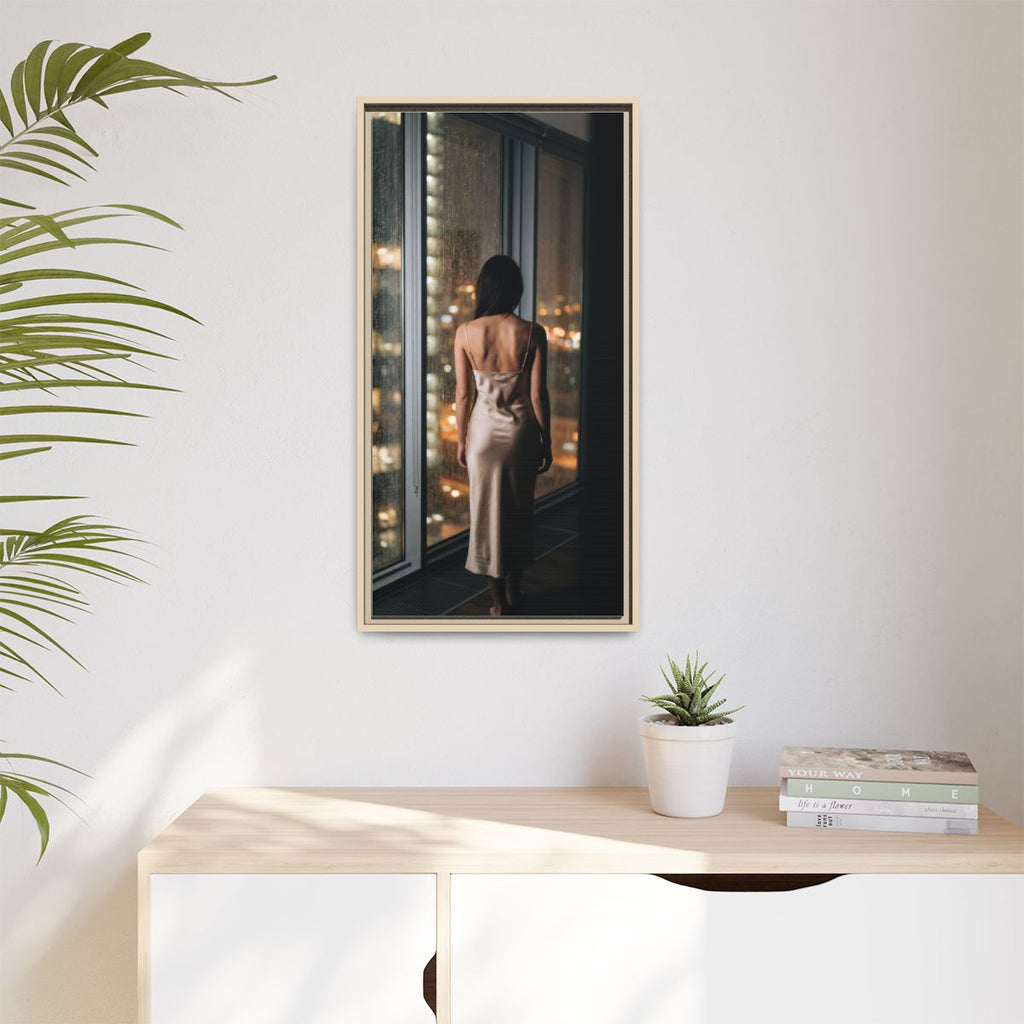 Framed Matte Canvas - Cinematic Nights — Natural / 1.25"
