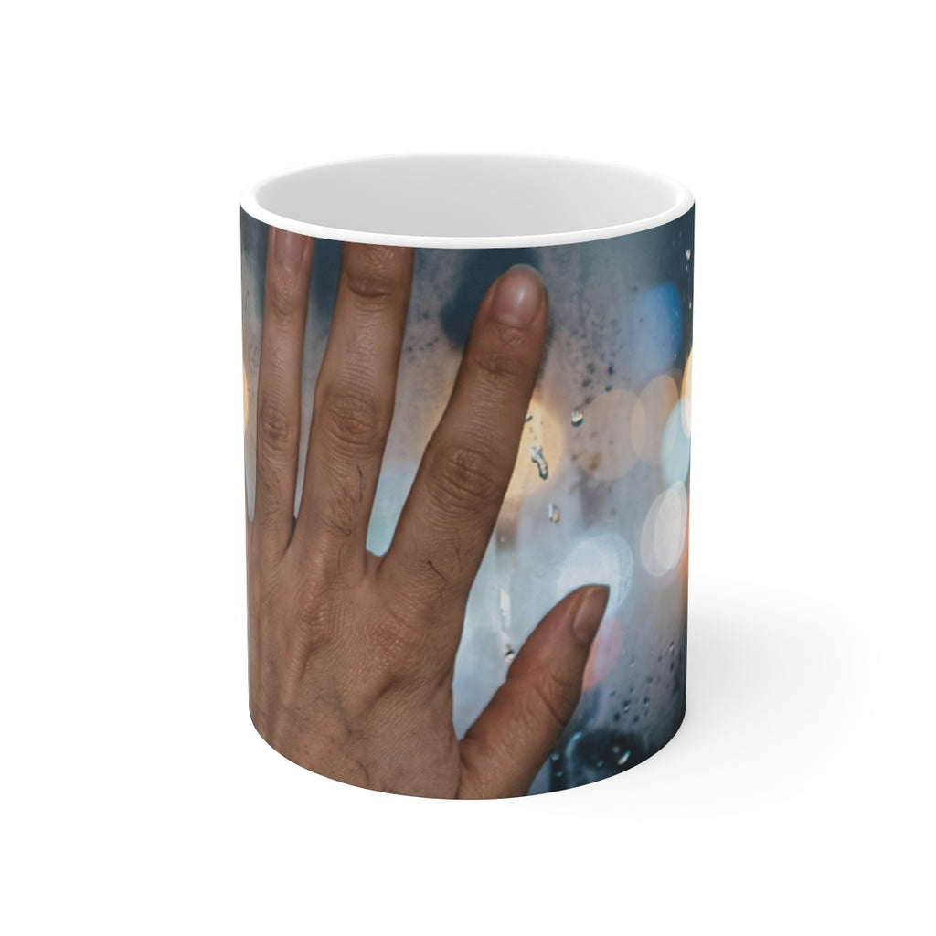 Rainy City Window 11oz White Coffee Mug