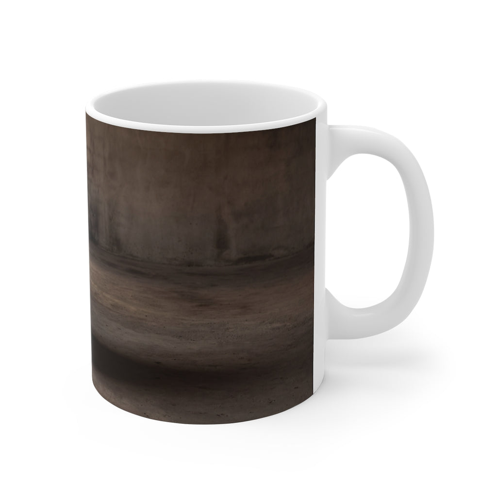 11oz White Mug - Brutalist Morning