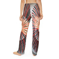 Pantalón de descanso infantil con arte geométrico radial rojo