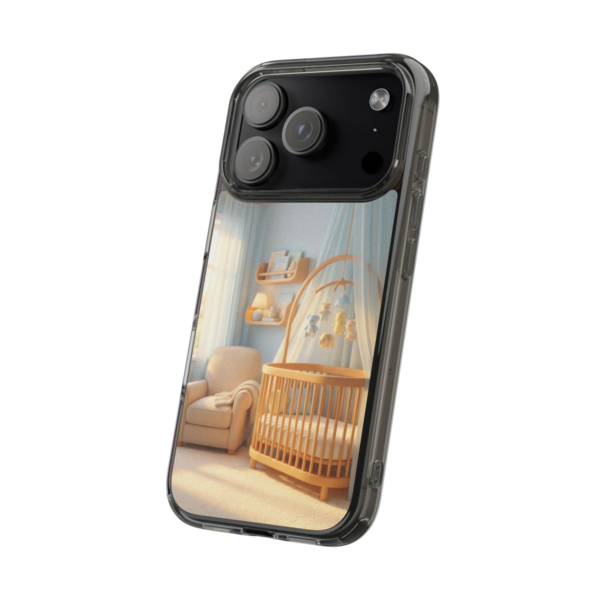Clear Impact-Resistant Cases - Soft Blue Clear Phone Case...